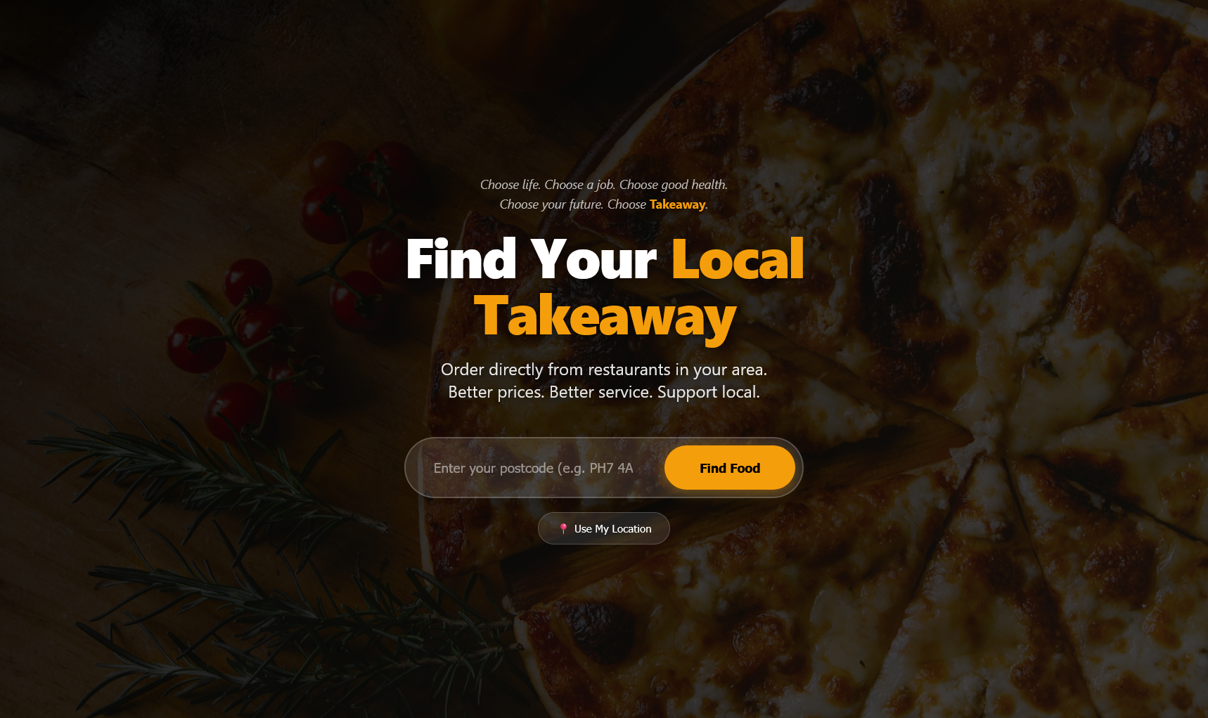 Customer Discovery - Find Your Local Takeaway
